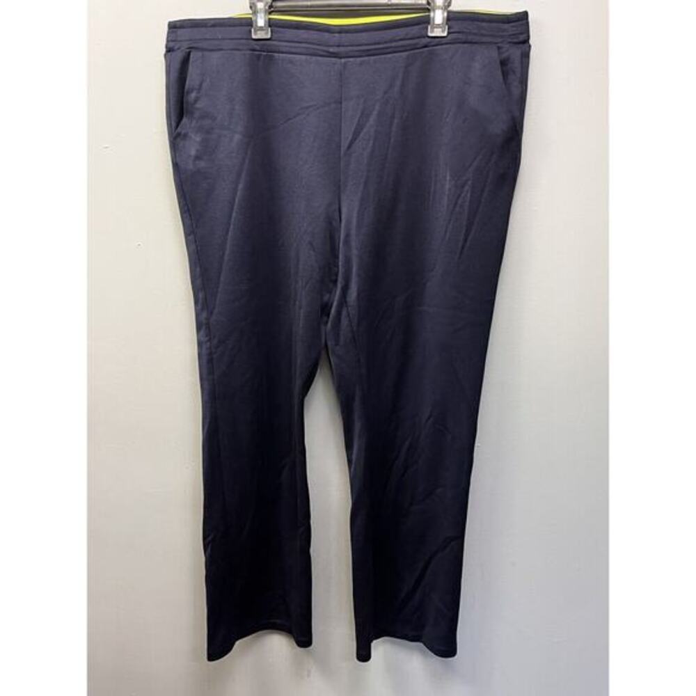 Lauren Ralph Lauren Active Pants‎ Womens 2X Blue Cotton Stretch Yoga Athleisure